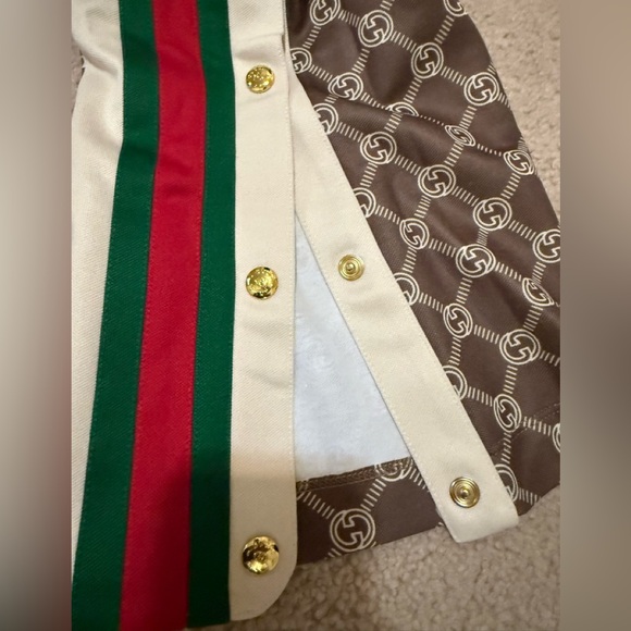 NEW!  Gucci Interlocking G Snap Track Pants Sherry Line XS - Picture 10 of 10